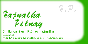 hajnalka pilnay business card